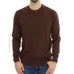 MAGLIA LAVORATA MARRONE